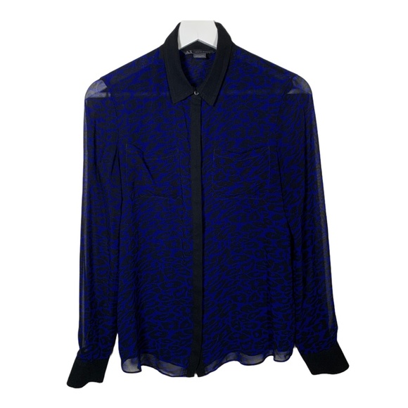 A/X Armani Exchange Tops - Armani Exchange AX Womens Long Sleeve Top Button